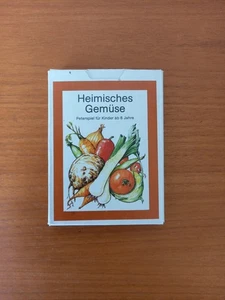 DDR Quartett Peterspiel Heimisches Gemüse Verlag Lehrmittel Pössneck - Bild 1 von 3