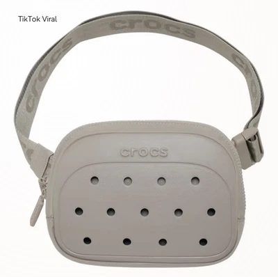 NEW W/ Tags Crocs Classic Belt Bag Taupe  Tik Tok Viral - Image 1 of 4
