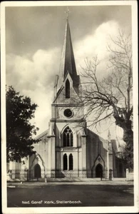 Ak Stellenbosch Südafrika , Ned. Geref Kerk, graue Kirche, hoher... - 4759847 - Bild 1 von 2