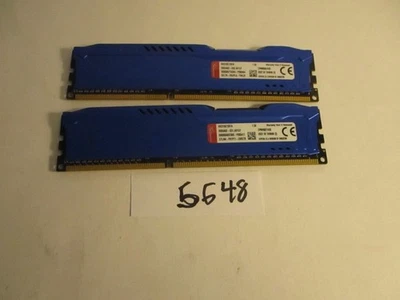 Kingston Hyper X 2X4GB=8Gb PC3-12800 1600Mhz DDR3 DESKTOP MEMORY RAM (5648) - Image 1 of 2