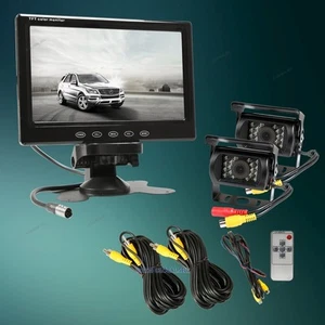 Safety Reversing Systems with 7" Color Monitor and 2pcs Waterproof Cameras - Picture 1 of 7