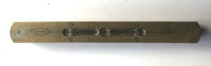 JOHN RABONE & SON SPIRIT LEVEL / 10 INCH / WOOD & BRASS / VINTAGE - Picture 1 of 2