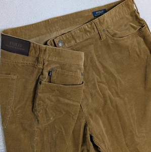NEW POLO RALPH LAUREN Men's Stretch Brown Corduroy Pants Sz 46x32 - Picture 1 of 8
