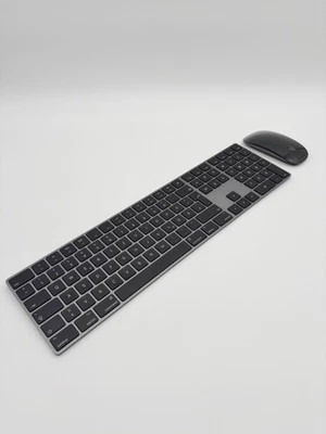 Apple Magic Keyboard 2 und Magic Maus 2 Schwarz Kombi QWERTZ Deutsch Refurbished - Bild 1 von 4