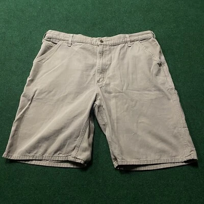Vintage Carhartt Shorts Mens 40 Khaki Brown Utility Bottoms - Image 1 of 4