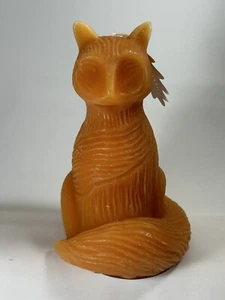 Anthropologie Woodland Shaped Wax Sitting Fox: 40-hour burn time - Picture 1 of 10