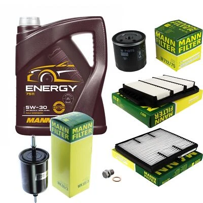 MANN Inspection Set 5 L MANNOL Energy 5W-30 Pour Chevrolet Lacetti 1.6 1.4 16V - Photo 1/4