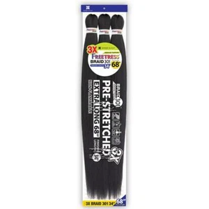 FREETRESS SYNTHETIC PRE STRETCHED BRAID - 3X BRAID 301 34" - Picture 1 of 9