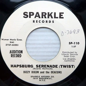 DIZZY DIXON & the DEACONS vg++ R&R Ints.promo HAPSBURG SERENADE TIA MARIA CT2041 - Imagen 1 de 2