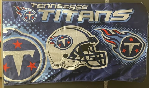 NFL Rico Industries Tennessee Titans Helmet 3' x 5' Banner Flag Cover