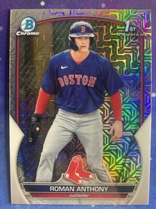 Roman Anthony 2023 Bowman Chrome #BCP-71 Red Sox 1st Prospect MOJO REFRACTOR - Bild 1 von 2
