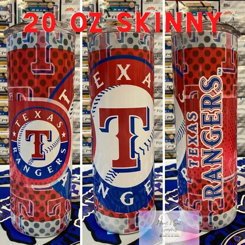 20 oz Texas Rangers Tumbler Cover