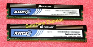 Corsair XMS3 8GB (2x4GB) 1333MHz Dual Channel DDR3 Desktop Memory TW3X4G1333C9A - Picture 1 of 1