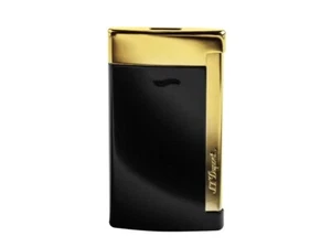 S.T. Dupont Feuerzeug Slim 7 Chinalack Black Gelbgold Ref.027708 Full Set - Bild 1 von 5