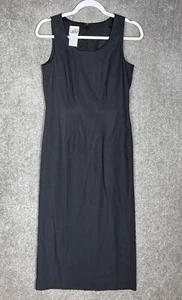 Laura Ashley Silk Blend Sleeveless Scoop Neck Maxi Dress Womens US Size 6 Black - Picture 1 of 6