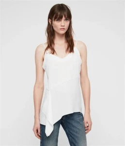 Allsaints Cami Top White Strap In XS X-Small - Picture 1 of 7