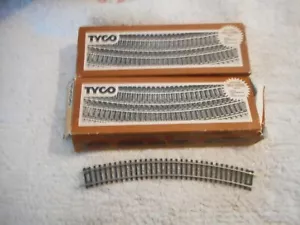 20 Tyco HO gebogenes Gleis, mit OVP - Bild 1 von 2