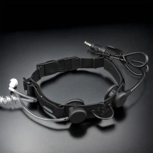 Acoustic Throat Mic Air Acoustic Tube PTT Earpiece Throat Mic for Walkie Talkie - Zdjęcie 1 z 9