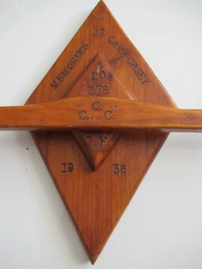 VINTAGE Memories of Camp Casey 1936 DISPLAY SIGN ADVERTISEMENT WALL HANGING MT - Picture 1 of 1