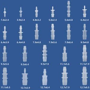 Reduziert Gerade Barbed Verbinder Kunststoff Schlauchverbinder Wasser Schlauch - Picture 1 of 5