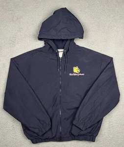 Vintage Walt Disney World Winnie The Pooh Navy Blue Full Zip Jacket Size M - Picture 1 of 22