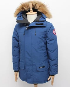 Men's CANADA GOOSE Langford Parka Down Puffer Jacket Fur Trim Size S Fusion Fit - Picture 1 of 12