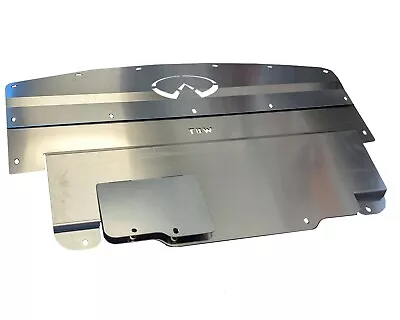 Protector contra salpicaduras de motor de aluminio debajo de la bandeja cubierta para Infiniti G37 Q60 2008-2015 Foto 1 de 3