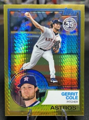2018 Topps 35th Anniversary Gerrit Cole Gold Refractor #/50 - Image 1 of 4