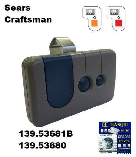 Mando a distancia para abridor de puerta de garaje Craftsman Sears de repuesto para botón rojo de aprendizaje Foto 1 de 1