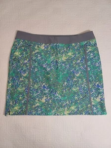 Adidas Golf Women's Size Large Pull On Golf Skort Skirt Ultimate Green Gray - Picture 1 of 12