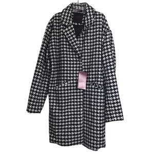 Yoki Peacoat Houndstooth Jacket NY Collection NWT - Picture 1 of 5