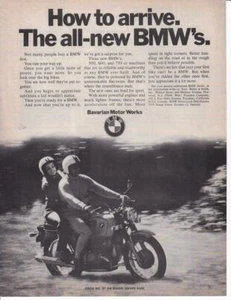 1970 BMW 750cc Motorcycle Print-Ad/ - Picture 1 of 1