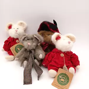 VTG Boyd's Bears Collectible Lot 4 Monteray Mouski Christmas Sylvia G Bearimore - Picture 1 of 23