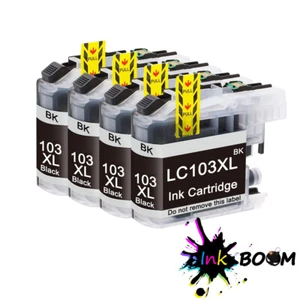 Cartucho de tinta 4 piezas se adapta a Brother LC103 LC-103XL MFC-J4410DW MFC-J6720DW J4710DW - Imagen 1 de 1