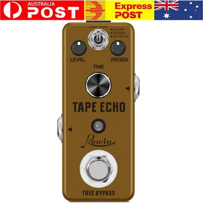 Rowin LEF-3809 Tape Echo Delay Pedal – Vintage Analog-Style Guitar Effect - image 1 of 4