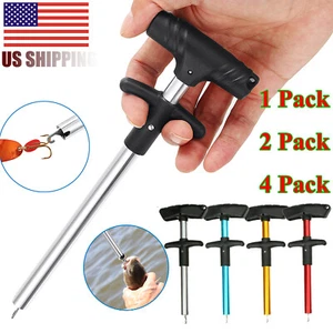 Easy Fish Hook Remover Puller Detacher T-Handle Extractor Fishing Tackle Tool US - Picture 1 of 16