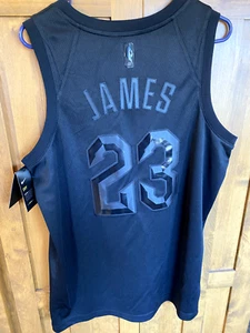 NWT RARE NBA LeBron James Cleveland MVP Swingman Nike Black Jersey Size Lg 48 - Picture 1 of 13