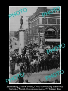 OLD 8x6 HISTORIC PHOTO OF SPARTANBURG SOUTH CAROLINA 1911 GLIDDEN MOTOR TOUR 1 - Bild 1 von 1