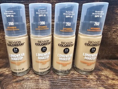 4 RVLON COLORSTAY 24H LONGWEAR MAKEUP 2-# 260 LIGHT HONEY 2-#390 Rich Haple - Image 1 of 4