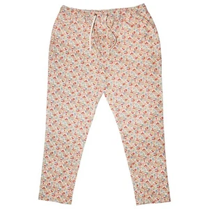 Mens Joggers Drawstring Pants Pink Blue Red Floral Loose Casual Chinos Large - Picture 1 of 6