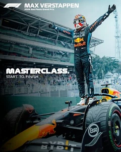 Max Verstappen 2024 Sao Paulo Grand Prix Sieger 8x10 Formel 1 Rennfoto - Bild 1 von 1