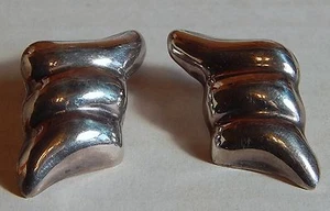 PENDIENTES DE PLATA ESTERLINA REPOSADOS VINTAGE FIRMADOS EN MÉXICO POSTS - Imagen 1 de 2