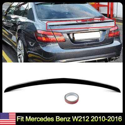 Alerón trasero negro brillante para Mercedes Benz Clase E W212 2010-2016 Foto 1 de 4