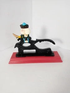 Retro Nutcracker, Cast Iron Metal on Wood Base, , Soldier, Christmas - Picture 1 of 6