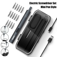 Pro 18 In 1 Cordless Handheld Electric Screwdriver Screw Driver Repair Tool USB