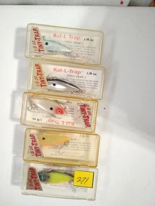 LOF OF 5 NEW BILL LEWIS 1/8 OZ RAT-L-TRAP FISHING LURES - Picture 1 of 4