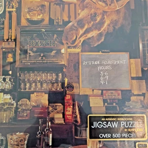 VINTAGE Springbok "Here's to Happy Hours!" Beer Bar 500 Piece Puzzle New Sealed - Picture 1 of 6