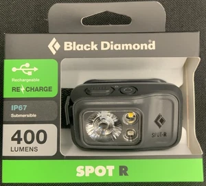 BLACK DIAMOND SPOT-R 400 Lumens HEADLAMP COLOR GRAPHITE NEW - Picture 1 of 6