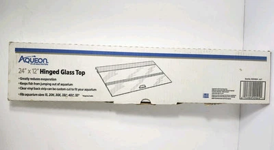Aqueon Versa Top 24" x 12" Bisagras Plegable Vidrio Transparente Acuario Top Nuevo en Caja 2017 Foto 1 de 4