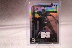2025 Topps cromo refractor negativo Kristian Campbell #171 radiocontrol Boston Red Sox - Imagen 1 de 2